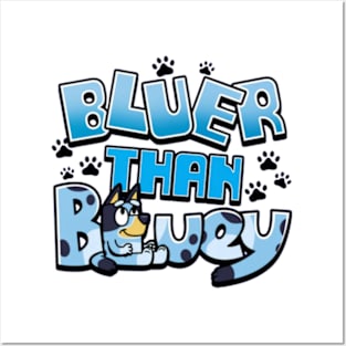 bluey funny Posters and Art